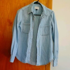 Blue Jean Button Up Blouse